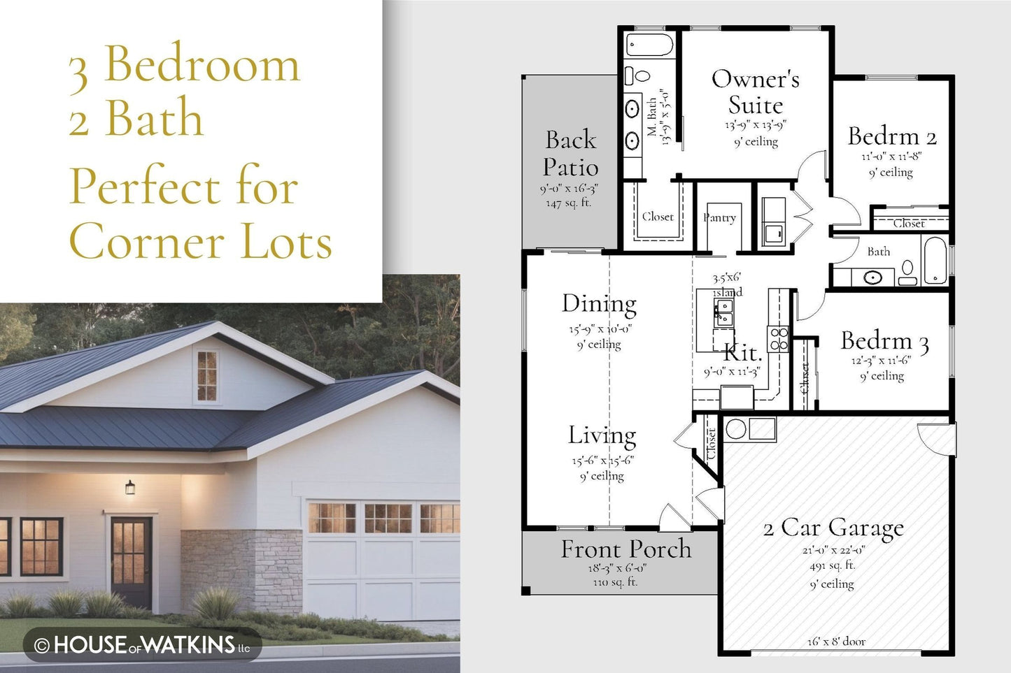 Cottage Gem House Plan